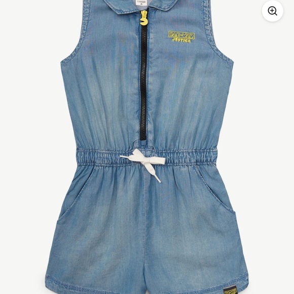 Justice Blue Denim Kids Matching Set - Picture 4 of 10